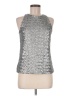 Ann Taylor 100% Nylon Silver Sleeveless Blouse Size M (petite) - photo 1
