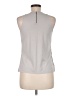 Ann Taylor 100% Nylon Silver Sleeveless Blouse Size M (petite) - photo 2