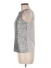 Ann Taylor 100% Nylon Silver Sleeveless Blouse Size M (petite) - photo 5