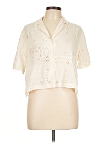 American Eagle Outfitters Short Sleeve Blouse (view 1)