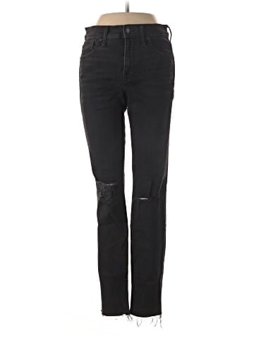 Madewell 9" Mid-Rise Skinny Jeans in Black Sea (view 1)