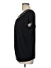 DressBarn Solid Black Short Sleeve Top Size L - photo 5