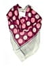 Unbranded Polka Dots Burgundy Scarf One size - photo 1