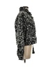 Gap Animal Print Gray Faux Fur Jacket Size M - photo 4