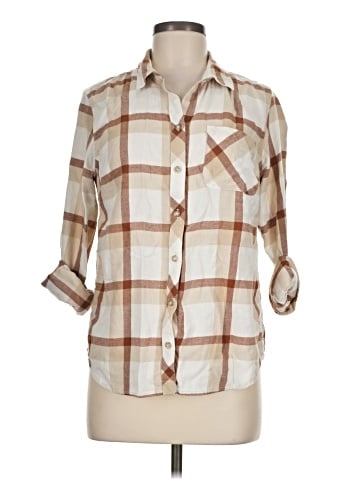 Eddie Bauer 3/4 Sleeve Button-Down Shirt (view 1)