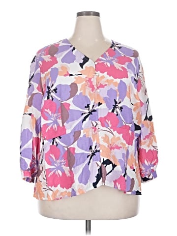 Liz Claiborne 3/4 Sleeve Blouse (view 1)