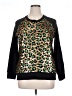 MICHAEL Michael Kors Animal Print Black Sweatshirt Size 0X - photo 1