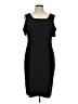 Calvin Klein Solid Black Cocktail Dress Size L (estimated) - photo 1