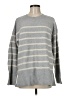 Ann Taylor LOFT Stripes Gray Pullover Sweater Size M - photo 1