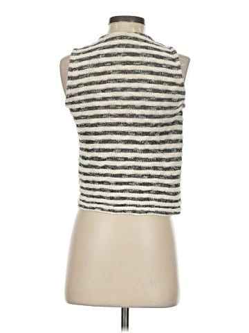 Madewell Crewneck Sweater Vest in Stripe (view 2)