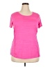 Danskin Now 100% Polyester Pink Short Sleeve Top Size 20 - photo 1