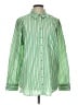 Pilcro Stripes Green Long Sleeve Button-Down Shirt Size L - photo 1