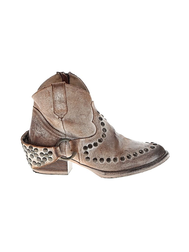 Pre-owned Circle G Ankle Boots In Brown