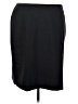 Lands' End 100% Polyester Solid Black Formal Skirt Size 20 - photo 1