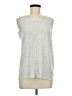 MICHAEL Michael Kors Silver White Sleeveless T-Shirt Size M - photo 1