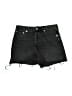 MNG 100% Cotton Black Denim Shorts Size 6 - photo 1