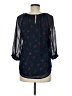 XXI 100% Polyester Blue 3/4 Sleeve Blouse Size M - photo 2