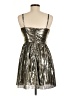 MICHAEL Michael Kors 100% Polyester Metallic Silver Cocktail Dress Size 8 - photo 2