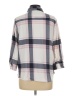Eden & Olivia Plaid Gray 3/4 Sleeve Button-Down Shirt Size L - photo 2