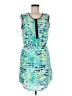 Apt. 9 100% Polyester Print Teal Casual Dress Size M - photo 1