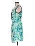 Apt. 9 100% Polyester Print Teal Casual Dress Size M - photo 5