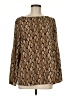 MICHAEL Michael Kors Brown Long Sleeve Blouse Size M - photo 1