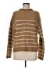J.Crew Factory Store Stripes Brown Pullover Sweater Size M - photo 1