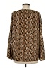 MICHAEL Michael Kors Brown Long Sleeve Blouse Size M - photo 2