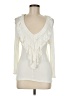 Cremieux Ivory Long Sleeve Top Size M - photo 1