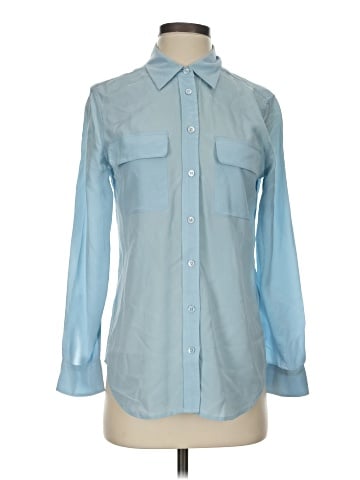 Equipment Long Sleeve Button-Down Shirt (view 1)