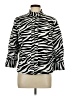Chico's Animal Print White Black Jacket Size Lg (2) - photo 1