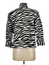 Chico's Animal Print White Black Jacket Size Lg (2) - photo 2