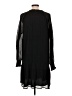 Ann Taylor LOFT 100% Polyester Black Casual Dress Size L - photo 2