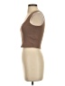 Happily Grey 100% Polyester Brown Tank Top Size S - photo 5