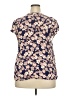 Sanctuary 100% Rayon Floral Blue Short Sleeve Blouse Size 2X - photo 2