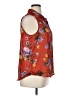 Elie Tahari 100% Polyester Floral Red Sleeveless Blouse Size XL - photo 4