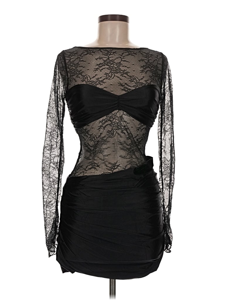 Oh Polly Cocktail Dress In Black