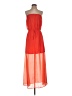 Guess 100% Polyester Color Block Orange Casual Dress Size S - photo 1