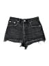 Zara Black Denim Shorts Size 6 - photo 1