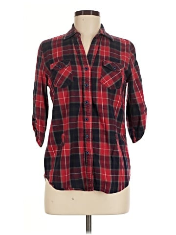 Twenty One 3/4 Sleeve Button-Down Shirt (view 1)