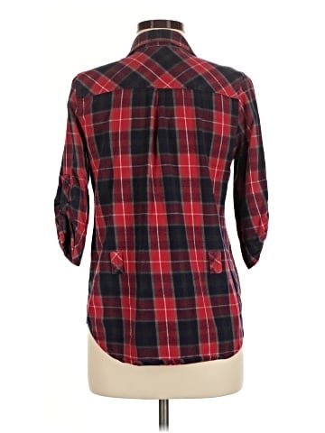 Twenty One 3/4 Sleeve Button-Down Shirt (view 2)
