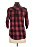 Twenty One Plaid Red 3/4 Sleeve Button-Down Shirt Size M - photo 2