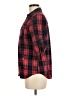Twenty One Plaid Red 3/4 Sleeve Button-Down Shirt Size M - photo 5