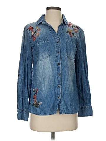 Vintage America Blues Long Sleeve Blouse (view 1)