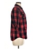 Twenty One Plaid Red 3/4 Sleeve Button-Down Shirt Size M - photo 4