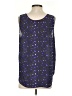 Joe Fresh Blue Sleeveless Blouse Size S - photo 2