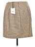 Theory Houndstooth Tan Casual Skirt Size 12 - photo 2