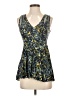 Deletta 100% Viscose Teal Tank Top Size XS - photo 1