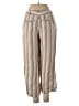 Free People Stripes Tan Linen Pants Size 2 - photo 2