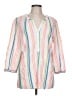 Talbots Stripes Ivory 3/4 Sleeve Blouse Size L - photo 1